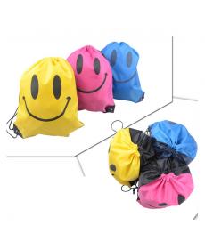 neue Gesicht Polyster Kordelzug Mochila Sport Schwimmen Taschen Schultasche Für Mädchen Und Jungen Cartoon