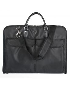 Wasserdicht Schwarz Nylon Reißverschluss Kleidersack mit Aufhänger Clamp leichte Anzug Durable Business