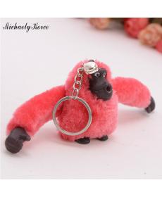 7 Farben Affe Schlüsselanhänger Mit Kleine Glocke Schöne Plüsch Orang utan Tasche Statten Netter