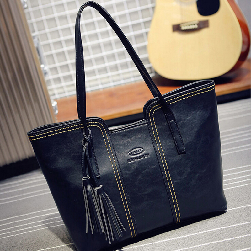 neue Damen Messenger Bags Mit Quaste Berühmte Designer Leder Handtaschen Große Kapazität Damen Tasche