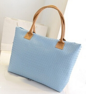 Weben Damen Pu Leder Billige Handtasche Tote schulter beutel große Kapazität PU Weave Taschen Fashion Design