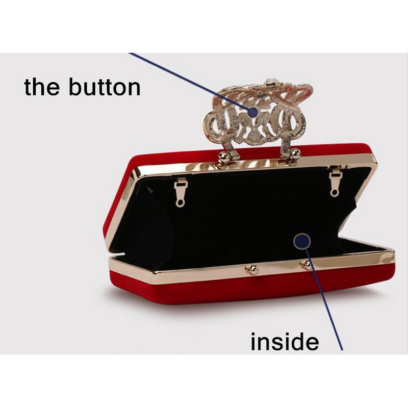 Crown strass Damen hochzeit Geldbörse abend kupplung luxus original Tasche Designer marke weibliche mini Handtasche