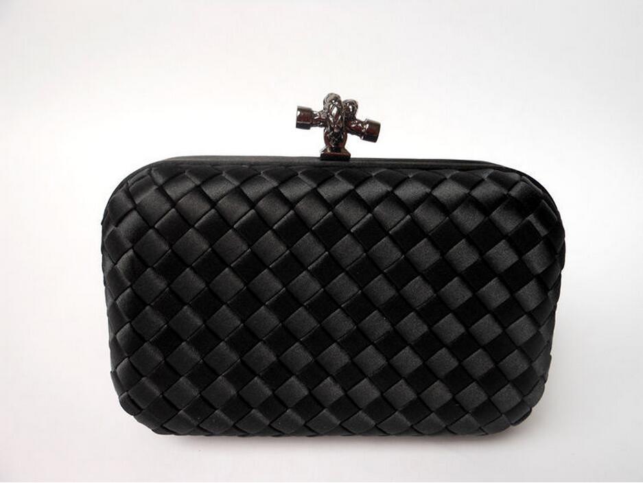 Fabrik neues angebot Damen süßigkeit farben Wove Abendtasche und kupplungen erfasst Mit Kette freies