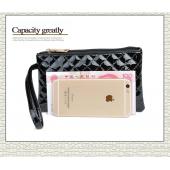 Neue Mode Damen Handtasche Pu Leder Handschlaufe Reißverschluss Geldbörsen Beiläufige Geldbörse