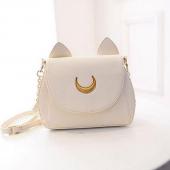 neue Sommer Begrenzte Sailor Moon Kette Umhängetasche Damen Luna Katze PU Leder Handtasche Damen Messenger