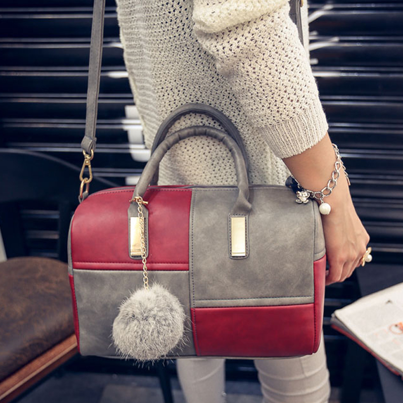 neue bolsas Damen Leder schulter Handtaschen berühmten designer marken hohe qualität Boston multicolor