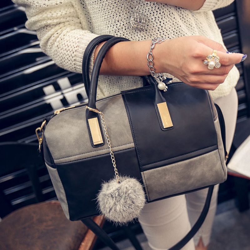 neue bolsas Damen Leder schulter Handtaschen berühmten designer marken hohe qualität Boston multicolor