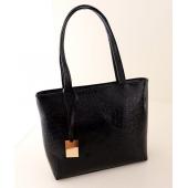 Damen Pu Lederne Handtaschen Metall Farbe Schultertasche Alligator Muster Einkaufstasche Goldene Silber Schwarz