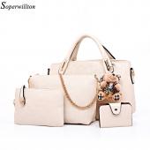 Berühmte Marke Damen Tasche Top Griff Taschen Mode Damen Messenger Bags Handtasche Set Pu Leder