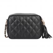 Plaid Designer Damen Messenger Bags Pu Leder Kleine Crossbody Umhängetaschen Damen Schwarz Casual Bag
