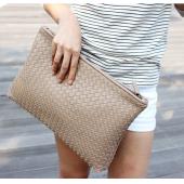 Mode Stricken Damen Handtasche Pu Leder Damen Umschlag Clutch Abendtasche Kupplungen Handtaschen Schwarz