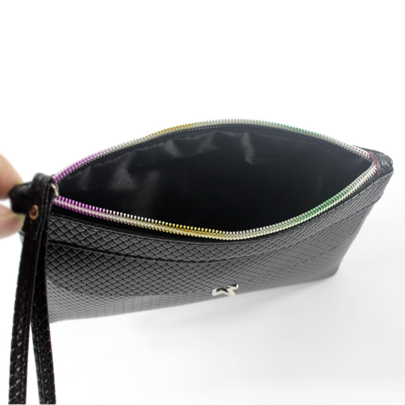 Neue Mode Berühmt Klein Damen Taschen Stricken Damen Kupplung Geldbörse Feste Hohe Qualität Pu Leder