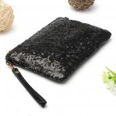 Dame Mädchen Damen Brieftasche Hülle Pailletten Abend Tasche Kette Kupplung Handtasche Party Charmante Kleid