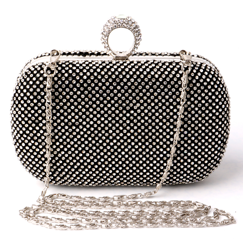 NEUE Strass Damen Handtaschen diamanten finger ring Abendtaschen kristall hochzeit braut Handtaschen Geldbörse