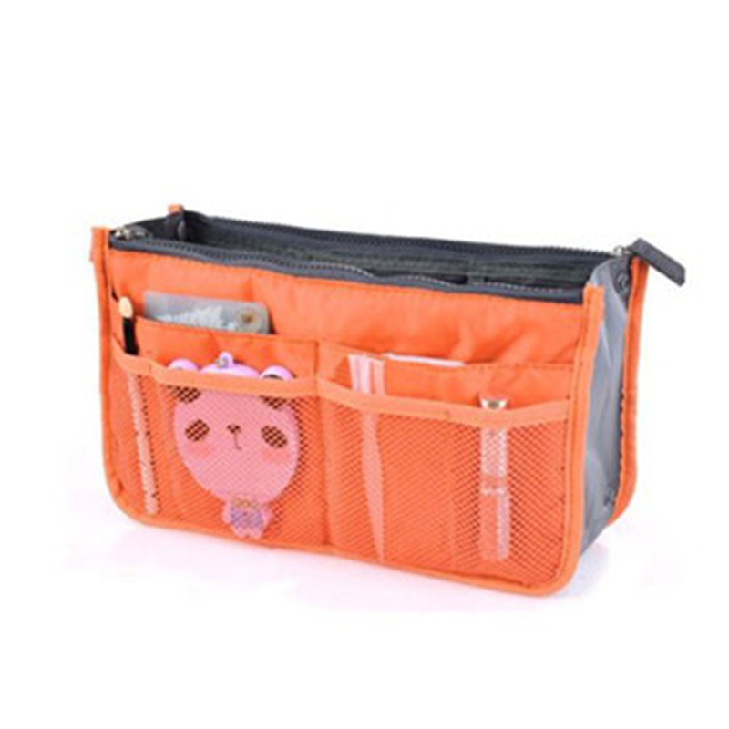 Freies verschiffen HEIßER Damen Reisen Einfügen Organizer Handtasche Große liner Dame Make Up