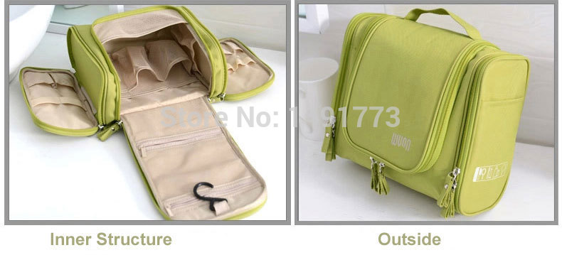 Herren Damen Mode Wasserdichte Polyester Kosmetik Make Up Hängenden Reise Kulturbeutel