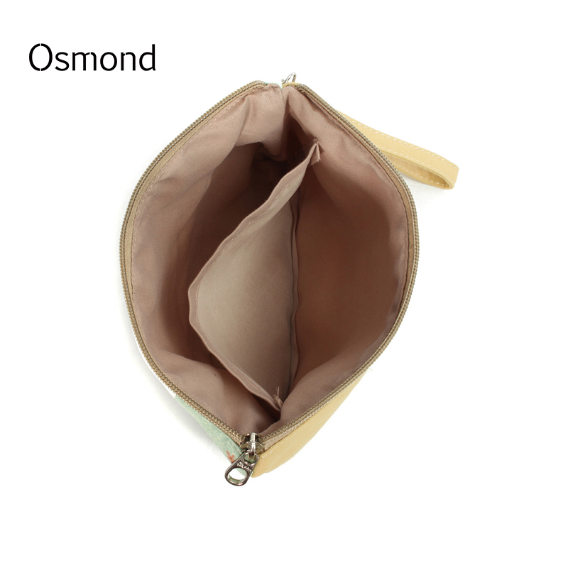 Neue Große Größe Damen Bilden Beutel Blume Blumen Leinwand Reißverschluss Kosmetik Einfache