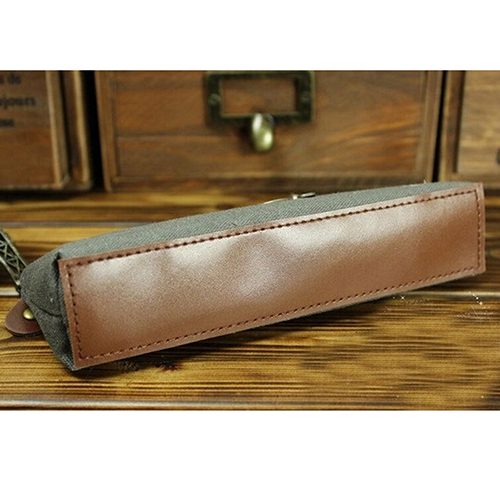 Leinwand Schreibwaren Lagerung Stift Federmäppchen Geldbörse Tasche Tasche Kosmetiktasche Make Up