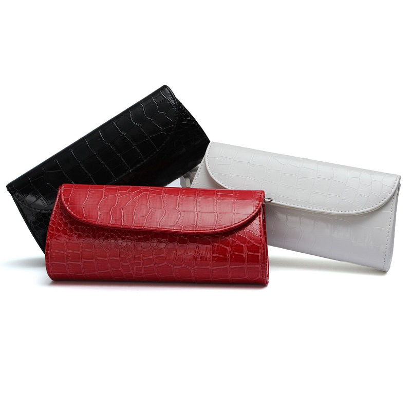 Damen Abendtaschen Clutch Wristlet Steinmuster Handtasche Leder Messenger Geldbörse Mode Tasche Taschen