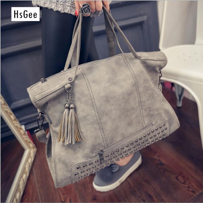 Neue Mode Niet Damen Handtasche Matt Damen Umhängetasche Große Kapazität Damen Tote Schulter Damen