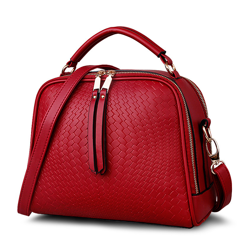 frühling Damen Taschen Weben Quaste Damen Pu Leder Handtaschen Damen Umhängetasche Damen Casual Damen