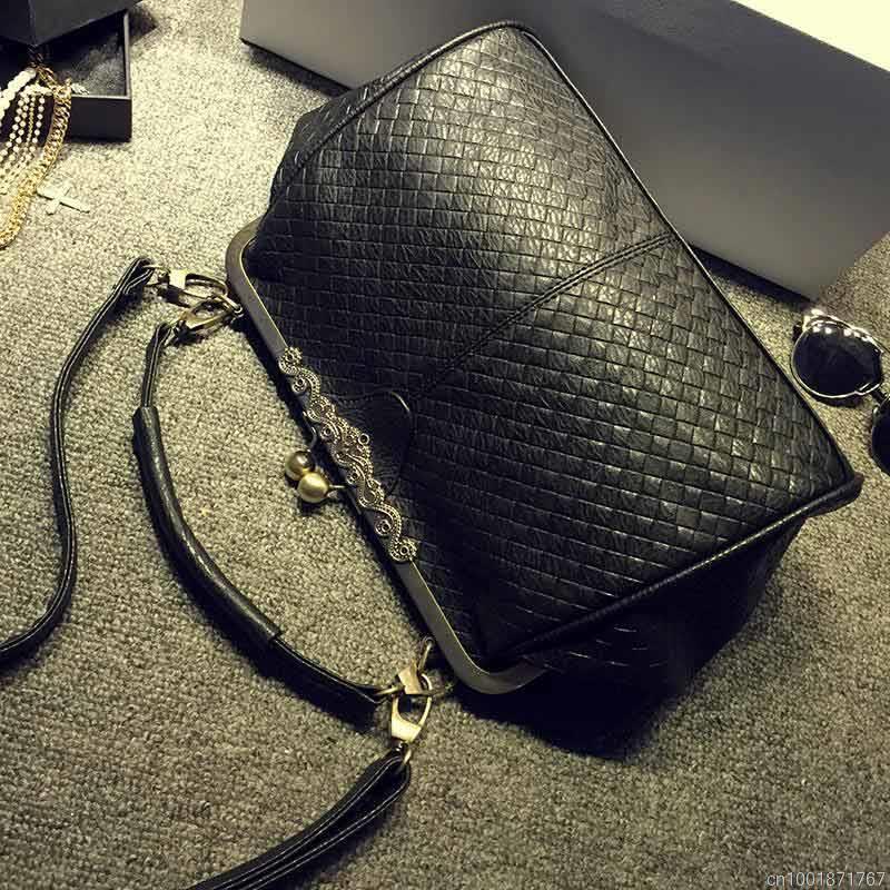 Mode Weben Damen Tasche Retro Damen Umhängetasche Einfache Medium Umhängetasche Damen Umhänget