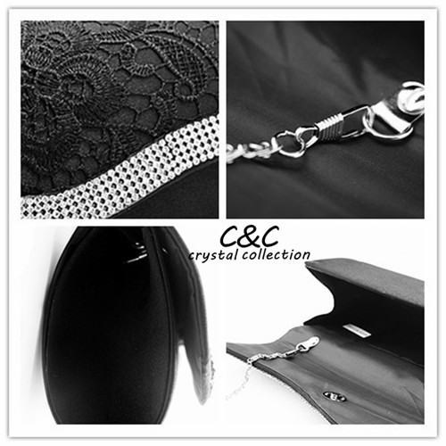 Neue Mode Kristall Diamanten Spitze Abendtaschen Hochzeit partty Taschen Handtaschen Eveningbag Damen Taschen