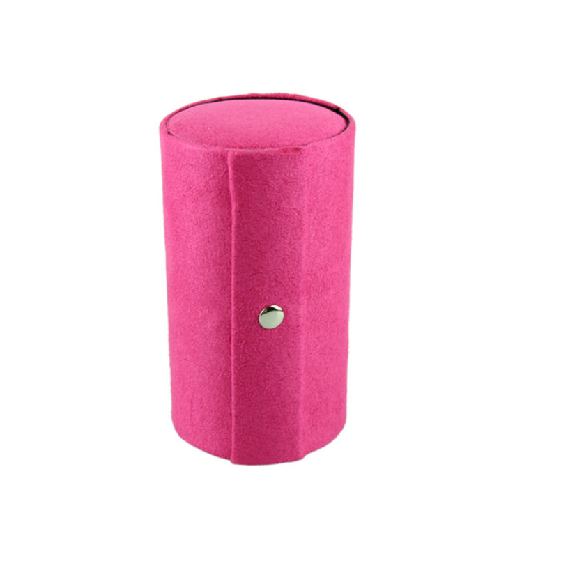 Ausgezeichnete Qualität Erstaunlich New Schmuckschatulle Klapp Schmuck Display Sarg Organizer Flanell Runde Tragbar