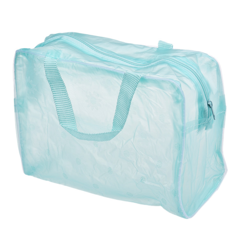 Blumendruck Transparent Wasserdicht Make up Kosmetiktasche Reise Waschen Zahnbürste Beutel Kulturveranstalter Tasche