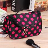 1 stück Neue Dot Kulturbeutel Kosmetiktasche Kosmetik etui große kapazitäts bewegliche Damen verfassung