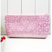 kundenspezifische gestreifte make up Tasche werbegeschenke weiblichen Koreanischen Kosmetischen eintritt paket