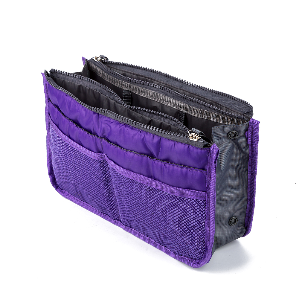 Damen Mädchen Multifunktionale Solide Kosmetiktasche Reißverschluss Schminktasche Speicherbeutel