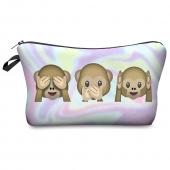 3D Druck Make Up Taschen Mit Multicolor Muster Nette Kosmetik Pouchs Für Reise Damen Beutel Damen KosmetikTasche