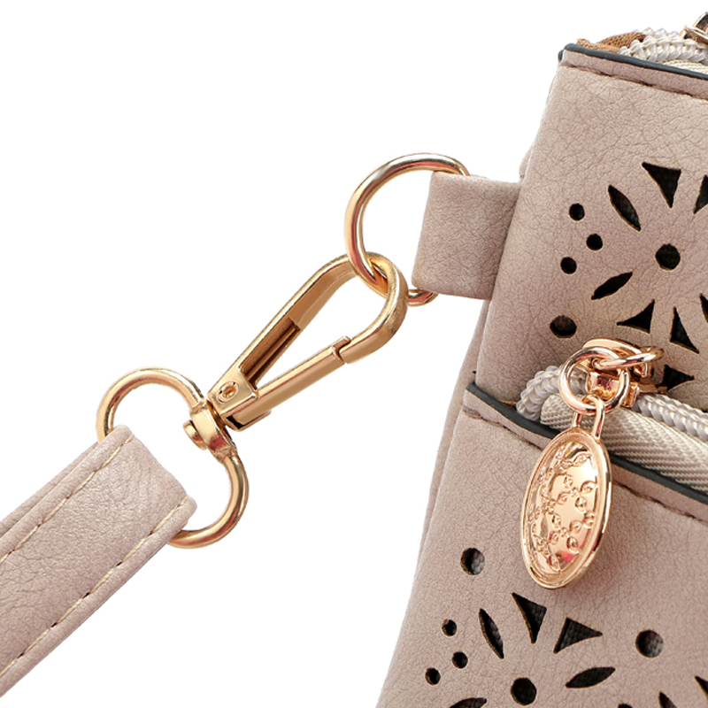Damen Umhängetasche Aushöhlen bolsa feminina bolso mujer Leder Umhängetasche Kleine Crossbody Taschen