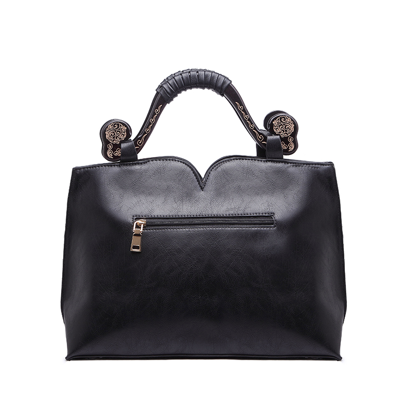 marke frühjahr neue Damen Einkaufstasche mit einer blume eimer Tasche qualität pu Leder Handtasche