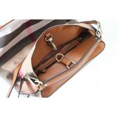 BRITISCHEN KUNSTLeder LEINWAND üBERPRüFEN PLAID EIMER Tasche FüR Damen Mode Designer Handtaschen