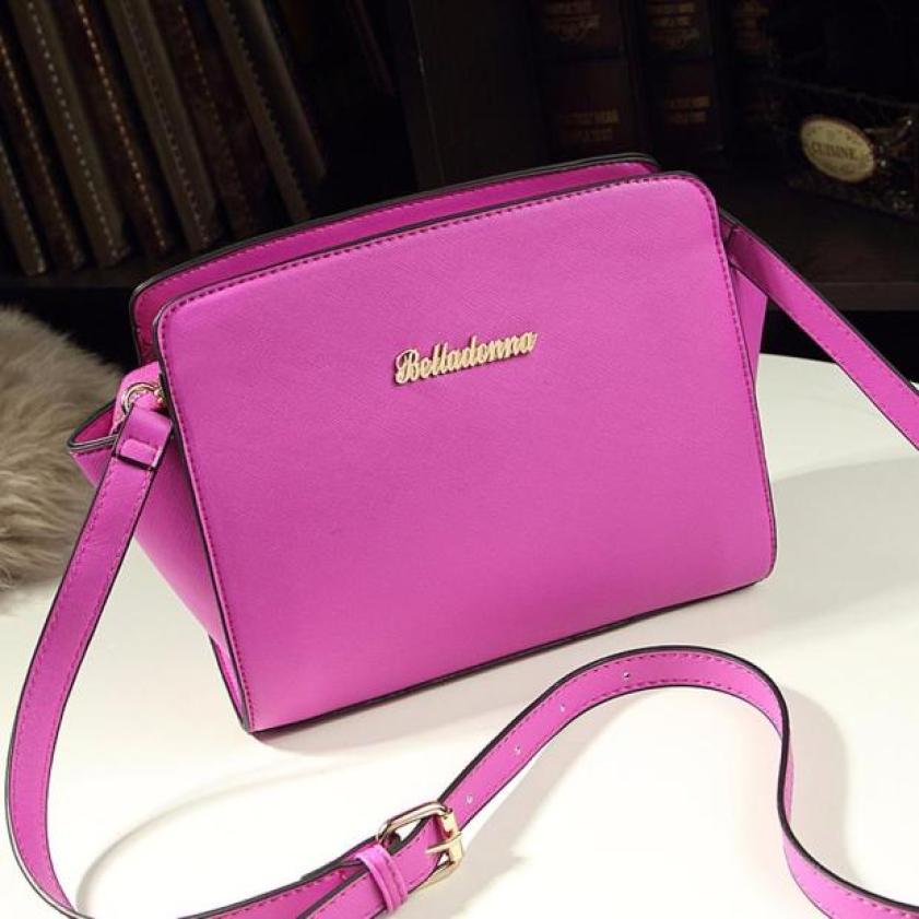 Einfach Stil Damen Handtasche pu Leder Weiblich Umhängetaschen 5 Farben Tote Satchel Mädchen Messenger