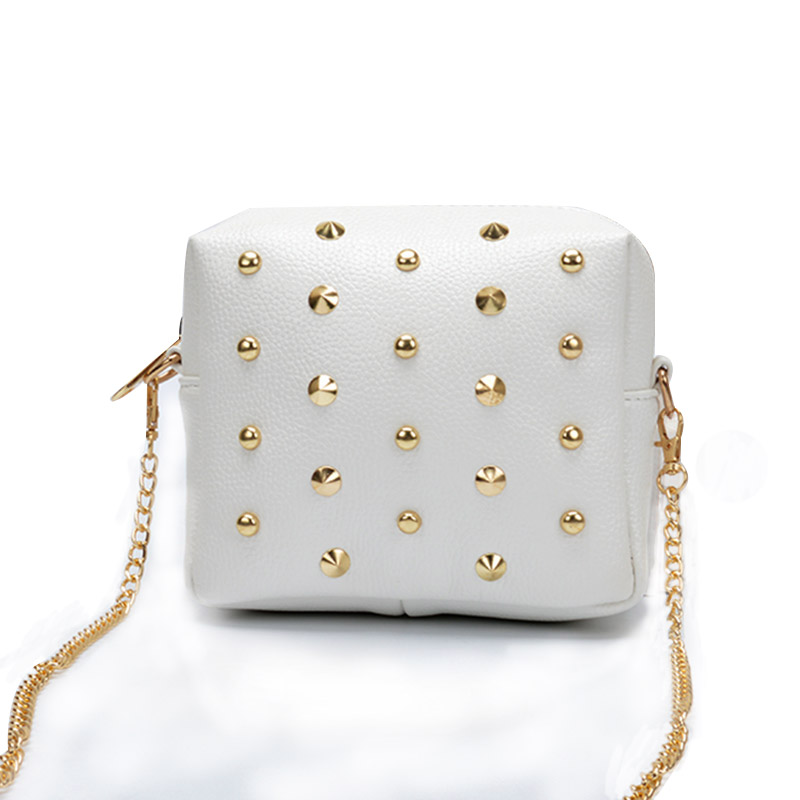 Niedrigsten preis Neue mode niet Damen Schultertasche pu Leder cross body bag designer Jahrgang Damen Mini Kette