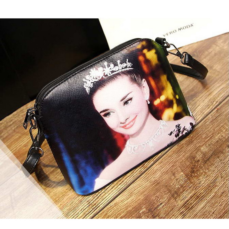 Kleine Casual Damen Katze Tier Gedruckt Shell Stil Messenger Bags Pu Leder Dame Cut Druck Umhängetaschen