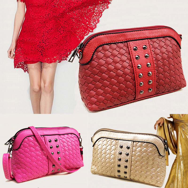 Neujahr Geschenk Fashion Damen Mini Tasche Niet Leder Messenger Bags Trendy Handtaschen Spanien Sommer Style