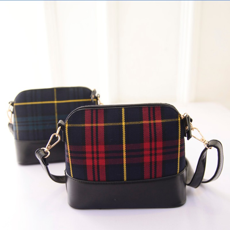 NEW Zeitlich begrenzte einzel messenger Taschen neue elegante Damen Tasche design pu Leder plaid nähte