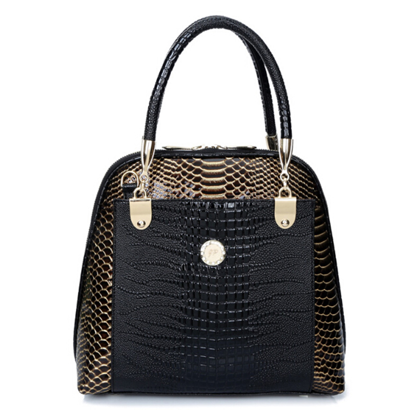 Bolsos Carteras Mujer Marca Damen Leder Tasche Damen Haut Schulter Bags Mode Serpentin Weiblichen Crossbody