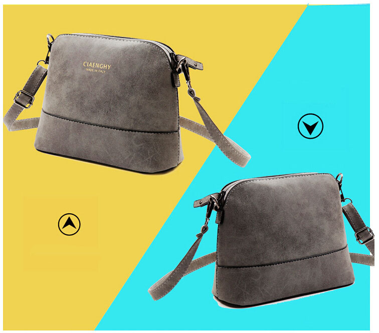 Neue mode Damen Umhängetasche peeling shell Tasche NubukLeder kleine Taschen über die schulter Damen