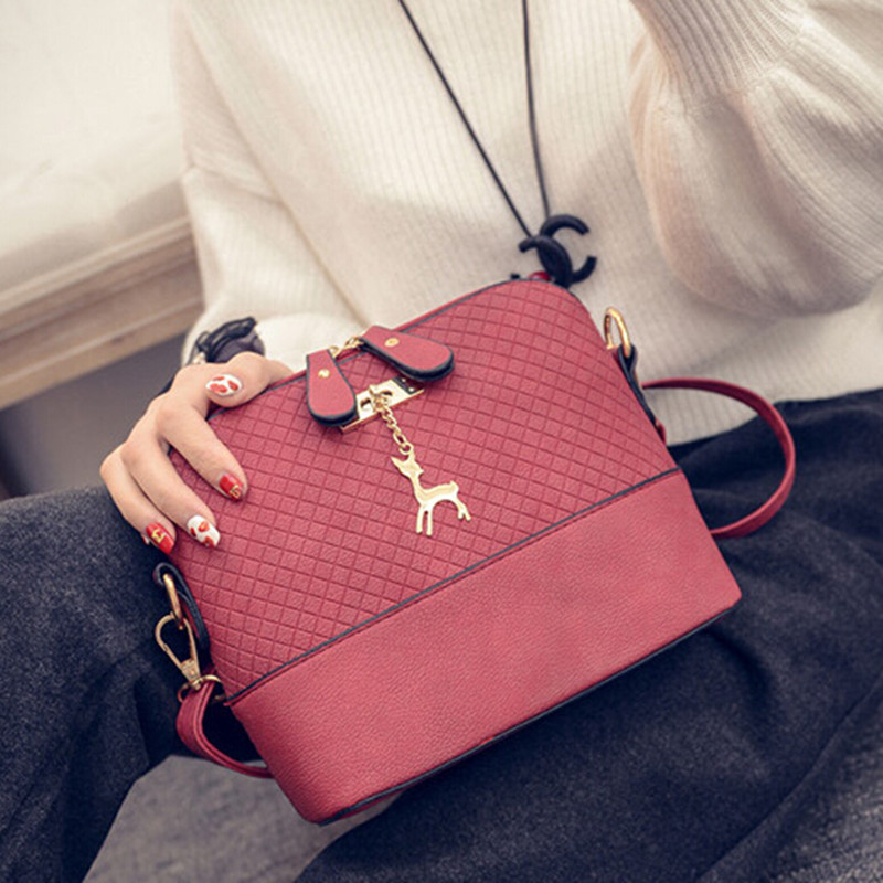 HEIßER VERKAUF Damen Messenger Bags Mode Mini Bag Mit Hirsch Spielzeug Shell Form Tasche Damen Schultertasche