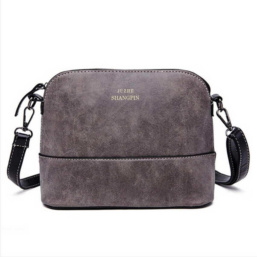 Neue Mode Damen Umhängetasche Peeling Shell Tasche NubukLeder kleine Taschen über die Schulter Damen