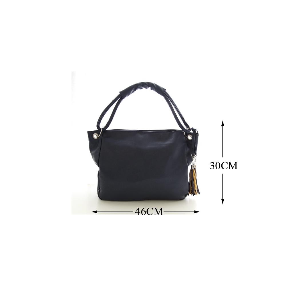 Herold Quaste Damen Hobos Tasche Pu Leder Damen Handtasche Lässig Damen Messenger Taschen Trage Feste Top Griff