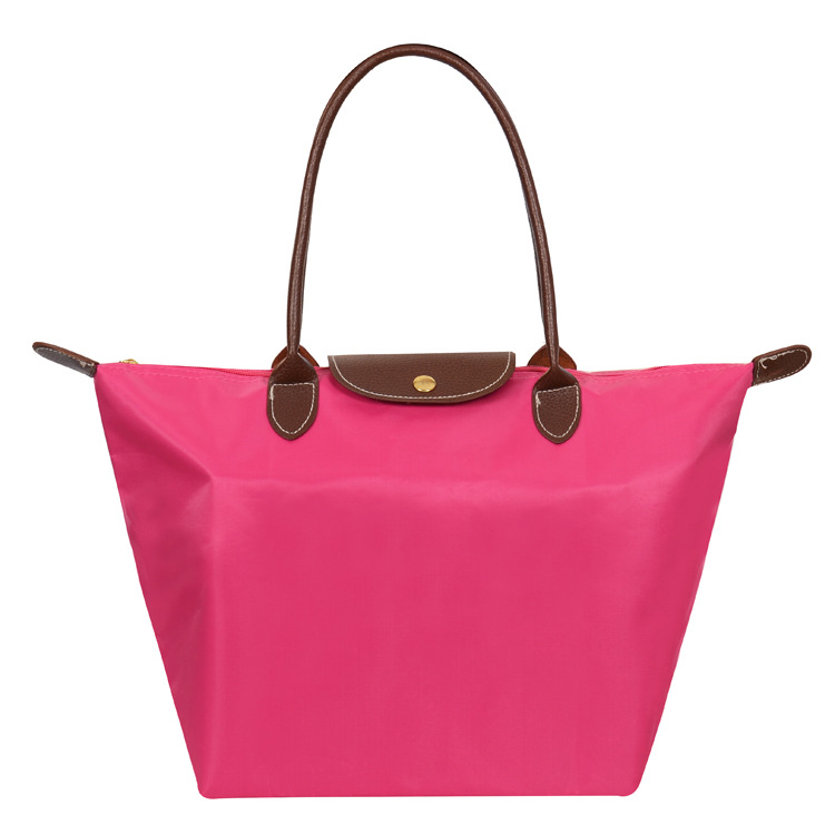 Französisch marke Damen lange nylon vintage Tasche griff warenkorb schulter Handtaschen falten