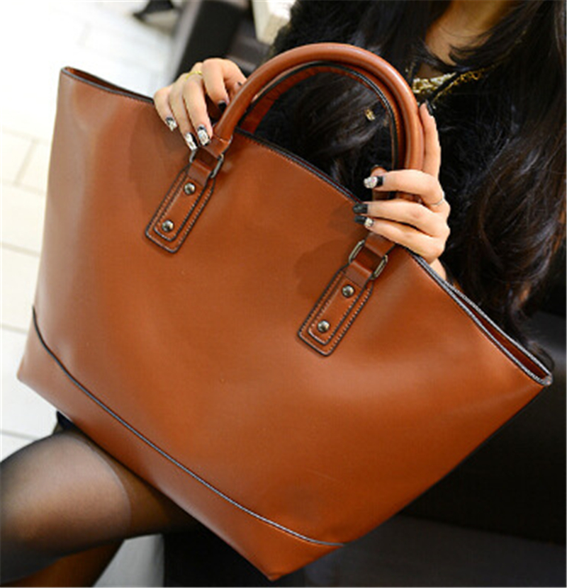 Luxus marke pu Leder Damen Handtasche Umhängetaschen schwarz orange rosa solide zipper große große