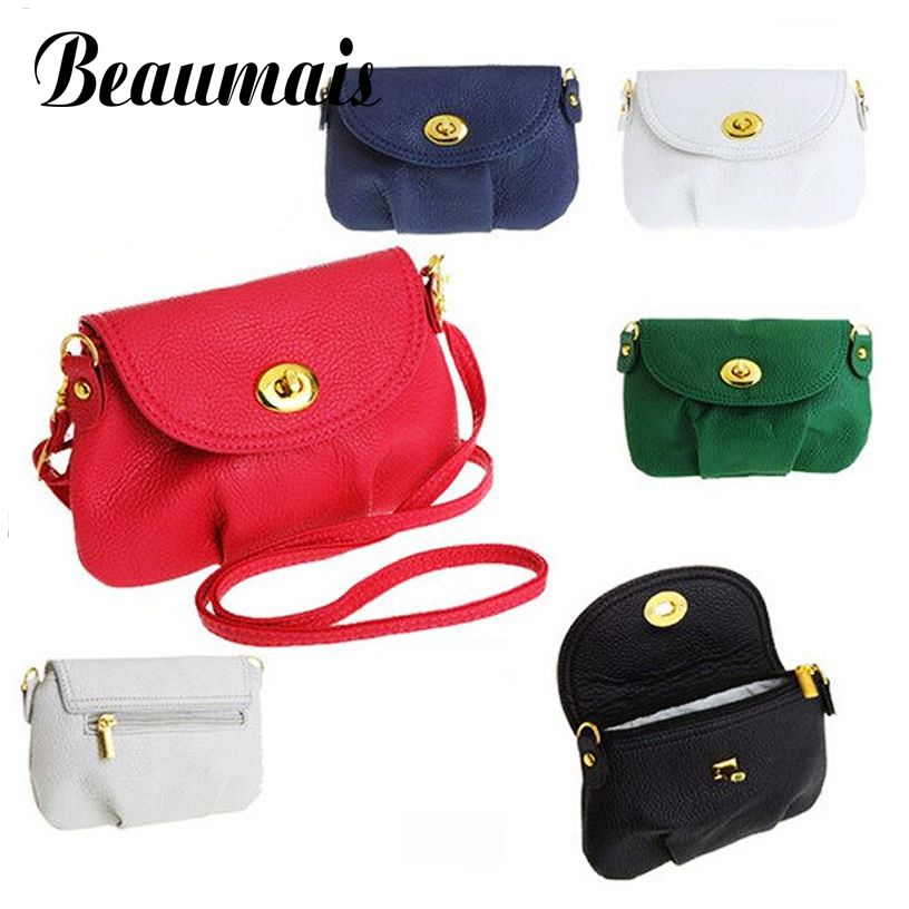 Beaumais 19 Farben Damen Handtasche PU Leder Umhängetasche Schulter Crossbody Taschen Satchel Geldbörsen Coin