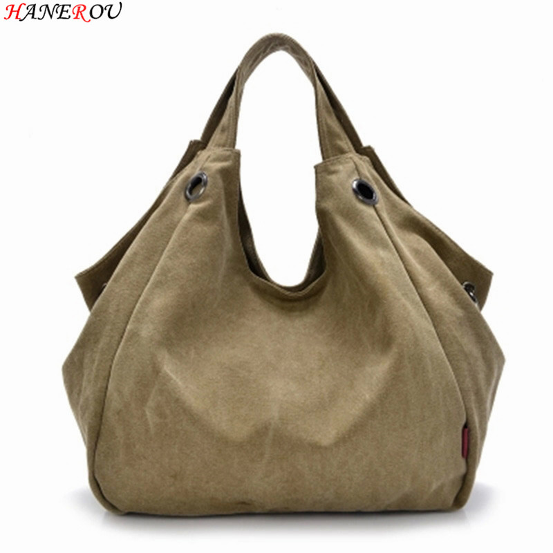 Luxus Handtaschen Neue Mode Leinwand Großen Damen Taschen Hochwertigen Hobo Messenger Bags Berühmte Top